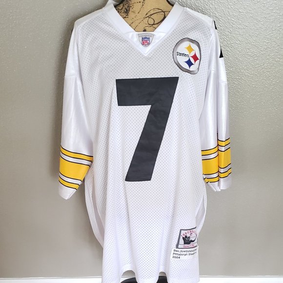 Vintage 2004 Throwback Roethlisberger Mitchell & Ness Steelers Jersey